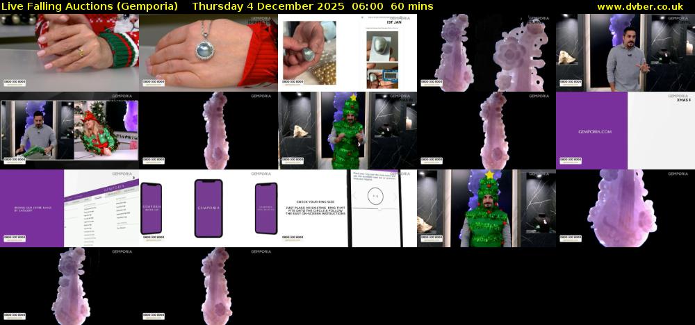 Live Falling Auctions (Gemporia) Thursday 4 December 2025 06:00 - 07:00