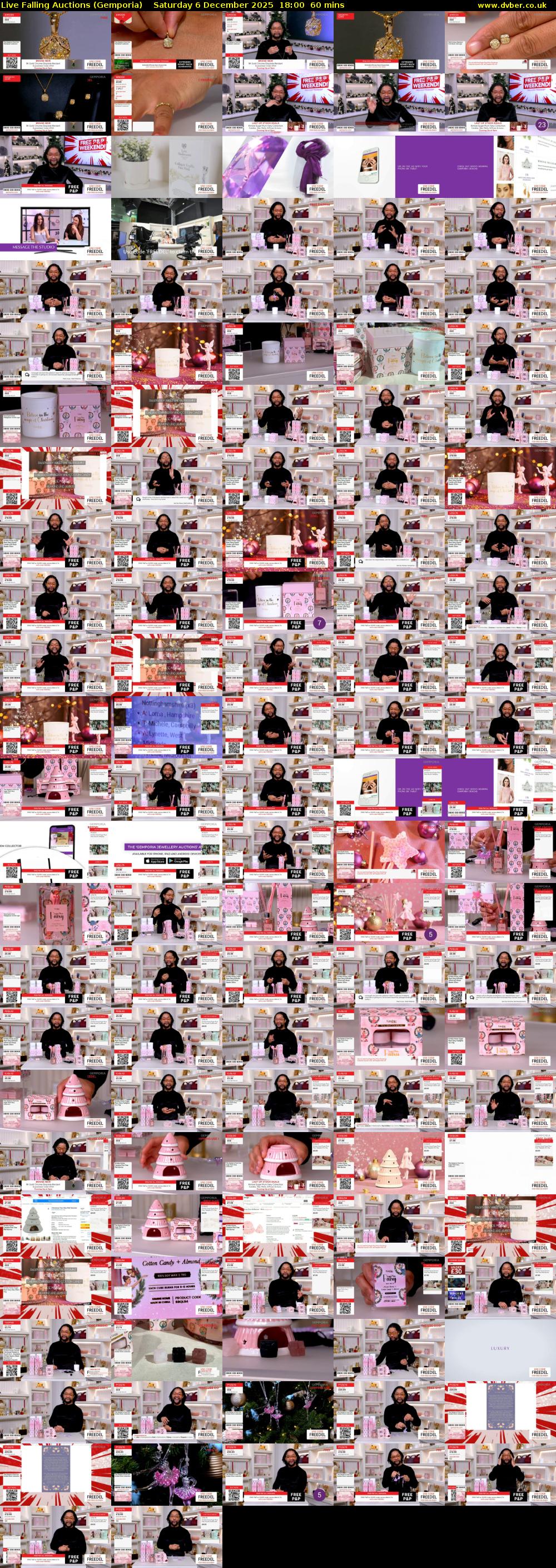 Live Falling Auctions (Gemporia) Saturday 6 December 2025 18:00 - 19:00