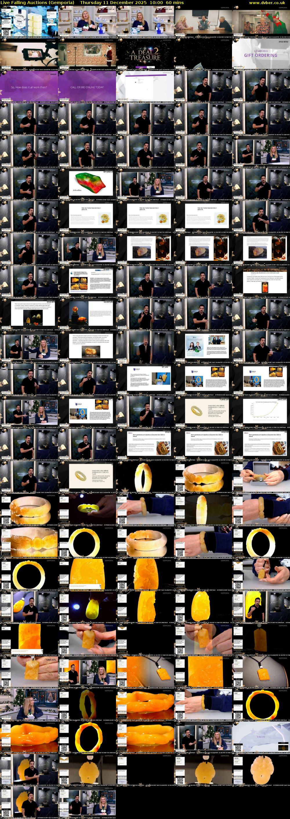 Live Falling Auctions (Gemporia) Thursday 11 December 2025 10:00 - 11:00