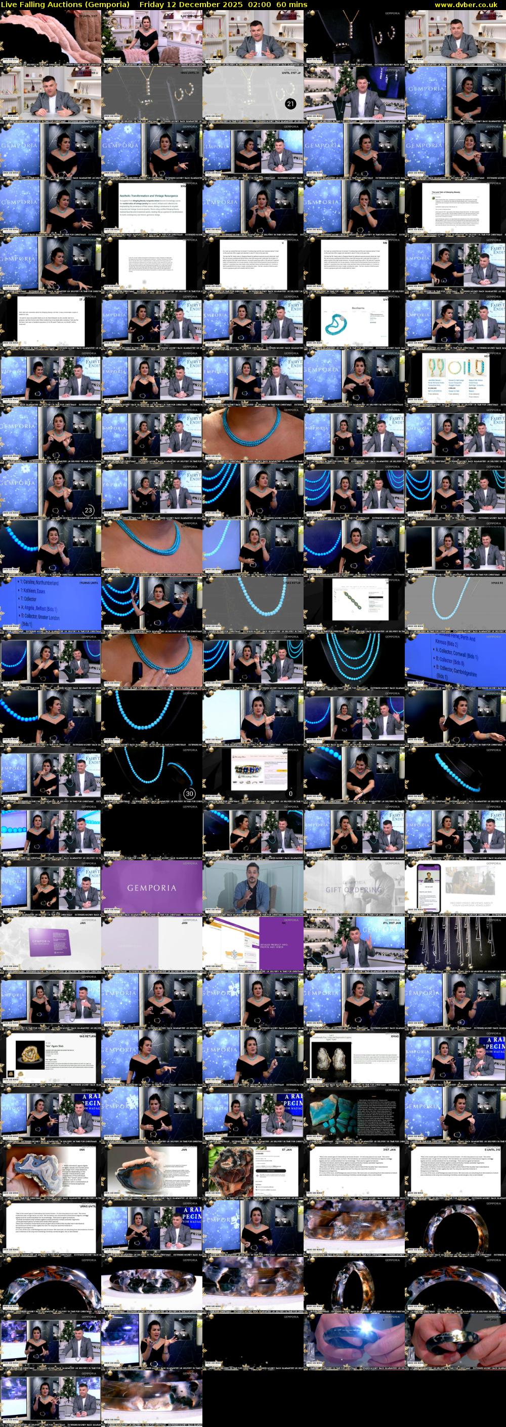 Live Falling Auctions (Gemporia) Friday 12 December 2025 02:00 - 03:00