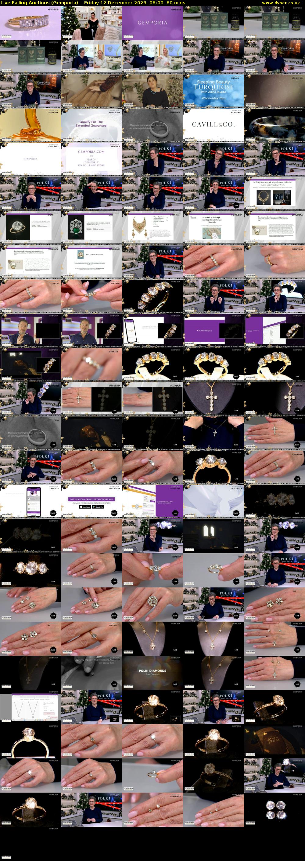 Live Falling Auctions (Gemporia) Friday 12 December 2025 06:00 - 07:00