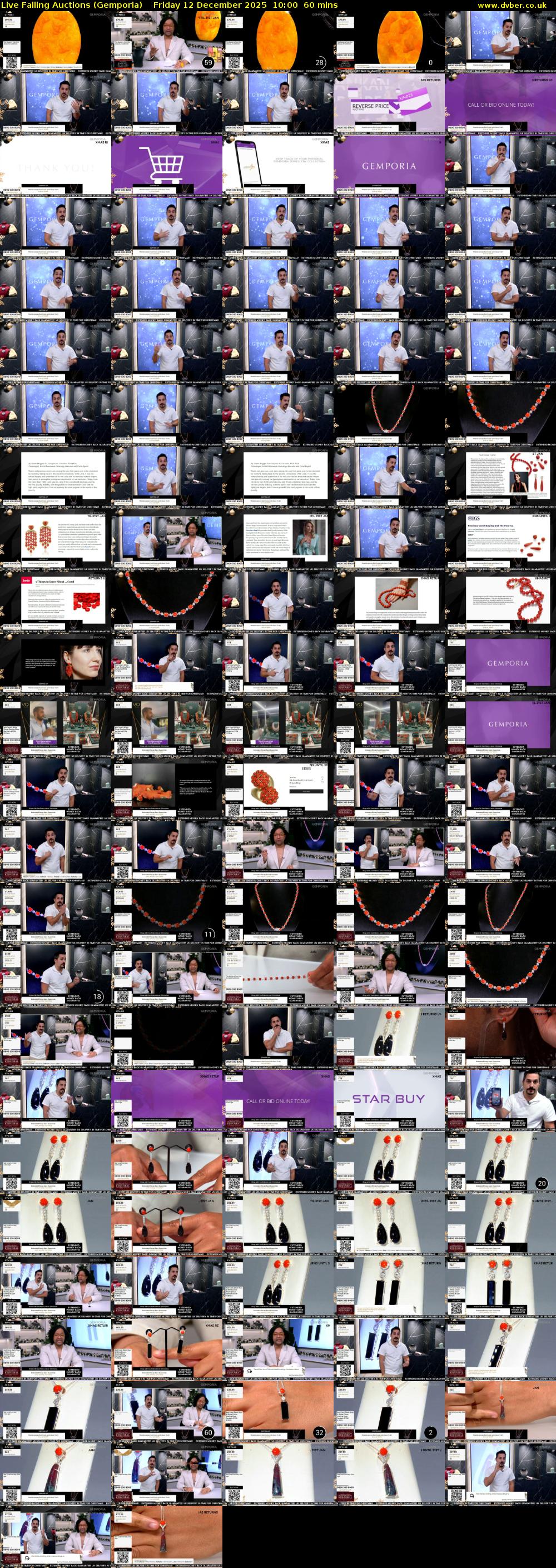 Live Falling Auctions (Gemporia) Friday 12 December 2025 10:00 - 11:00