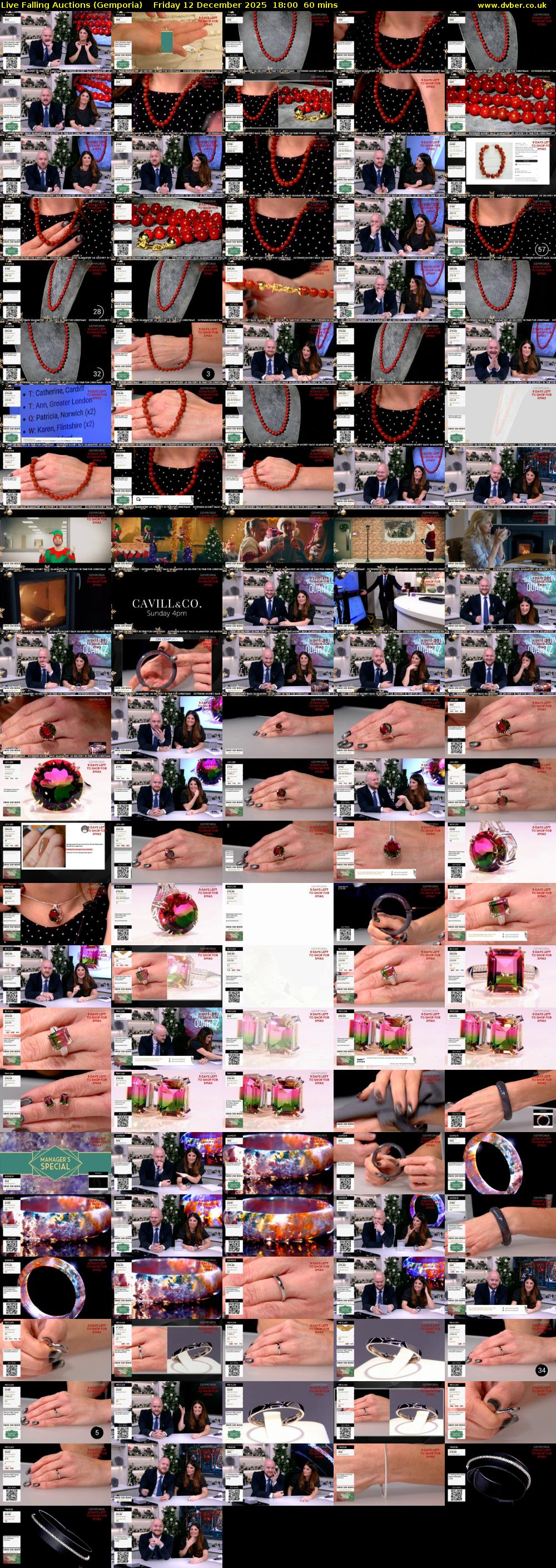 Live Falling Auctions (Gemporia) Friday 12 December 2025 18:00 - 19:00