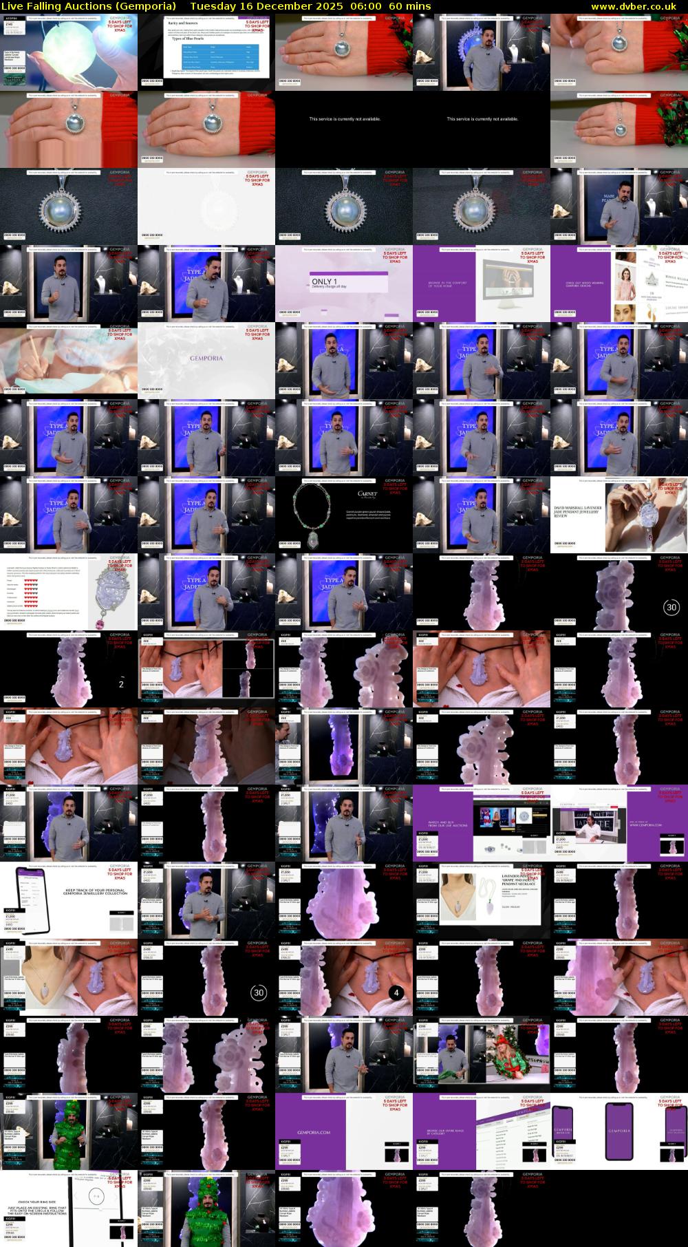 Live Falling Auctions (Gemporia) Tuesday 16 December 2025 06:00 - 07:00