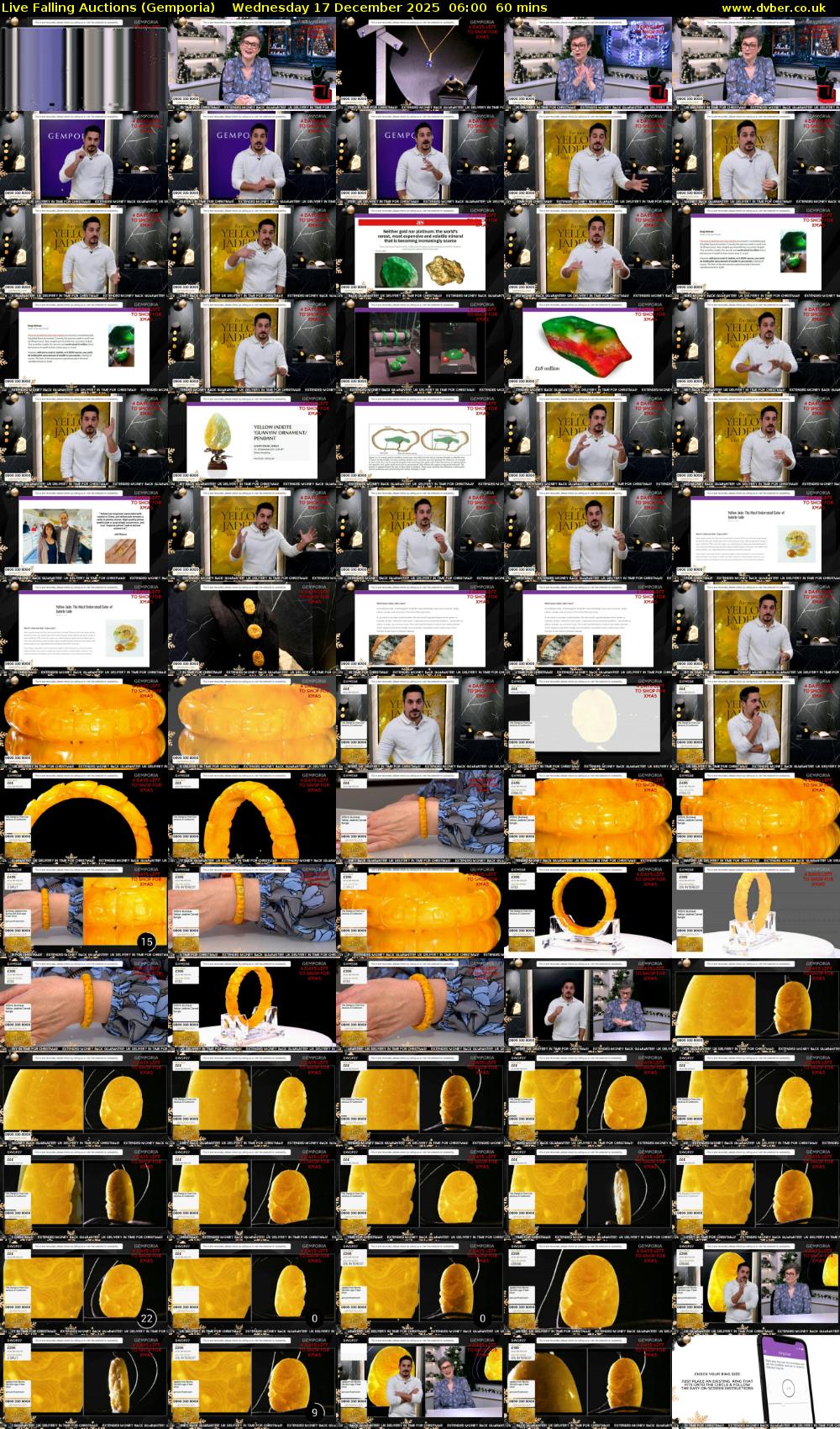 Live Falling Auctions (Gemporia) Wednesday 17 December 2025 06:00 - 07:00