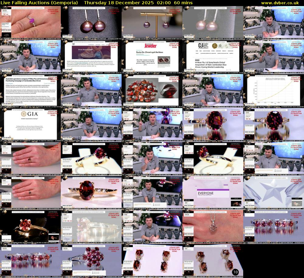 Live Falling Auctions (Gemporia) Thursday 18 December 2025 02:00 - 03:00