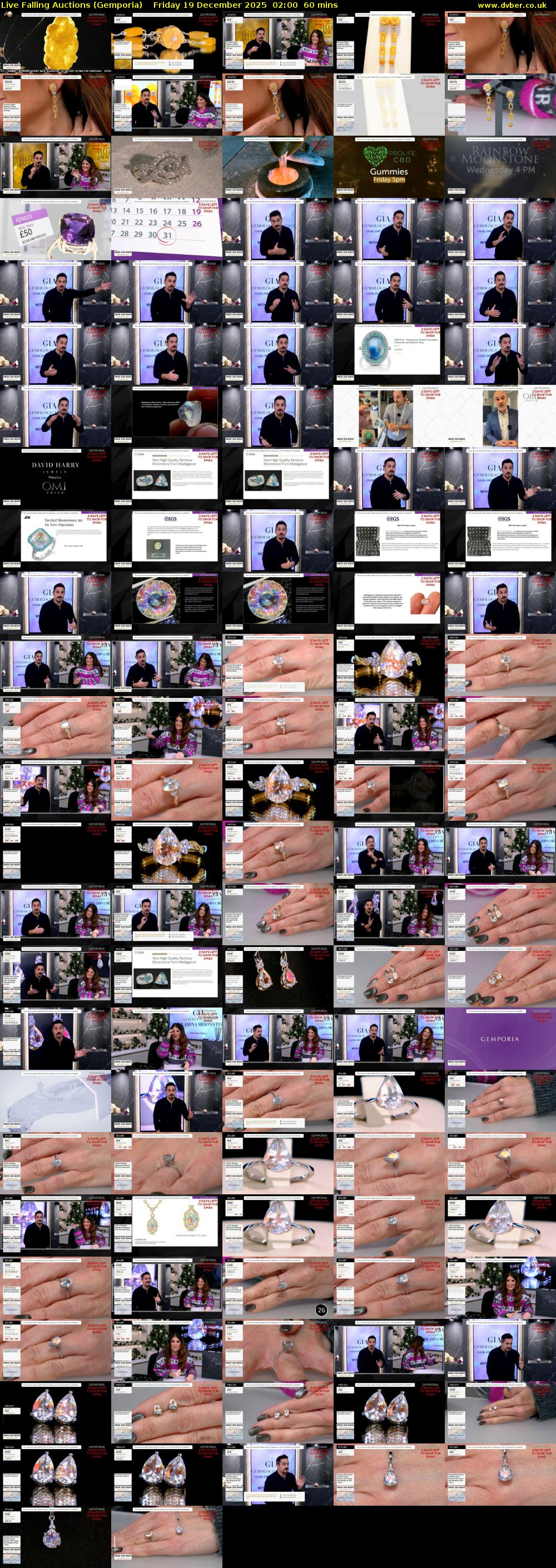 Live Falling Auctions (Gemporia) Friday 19 December 2025 02:00 - 03:00