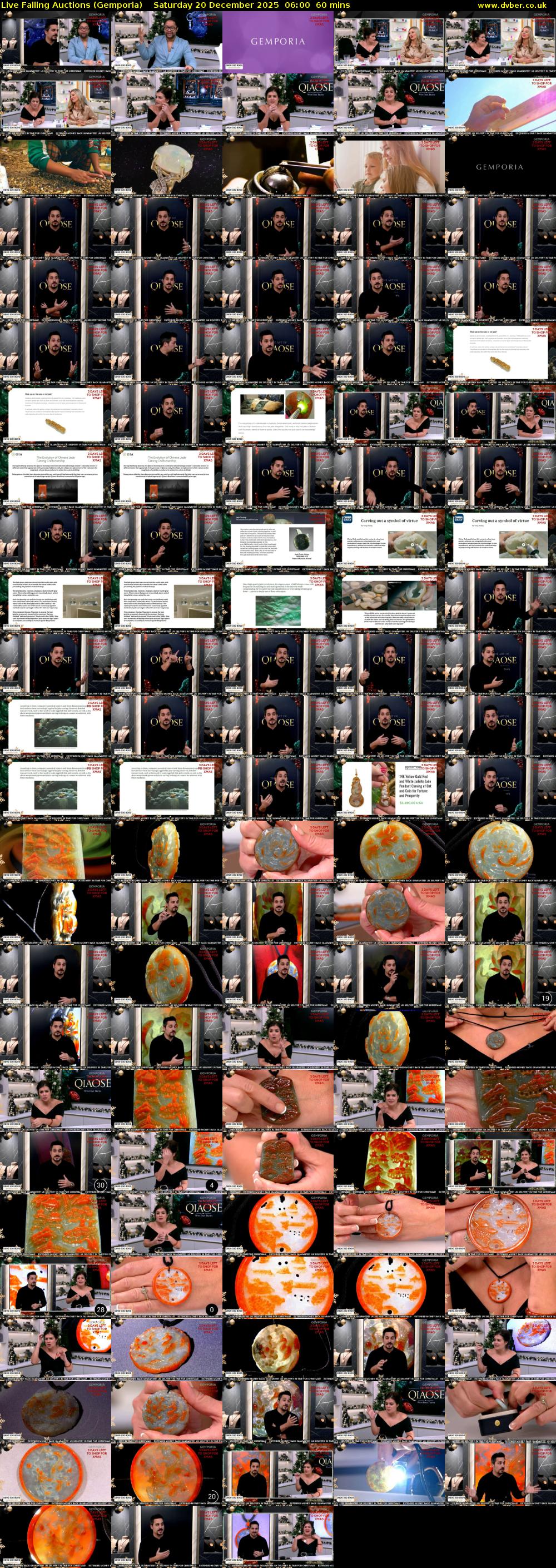 Live Falling Auctions (Gemporia) Saturday 20 December 2025 06:00 - 07:00