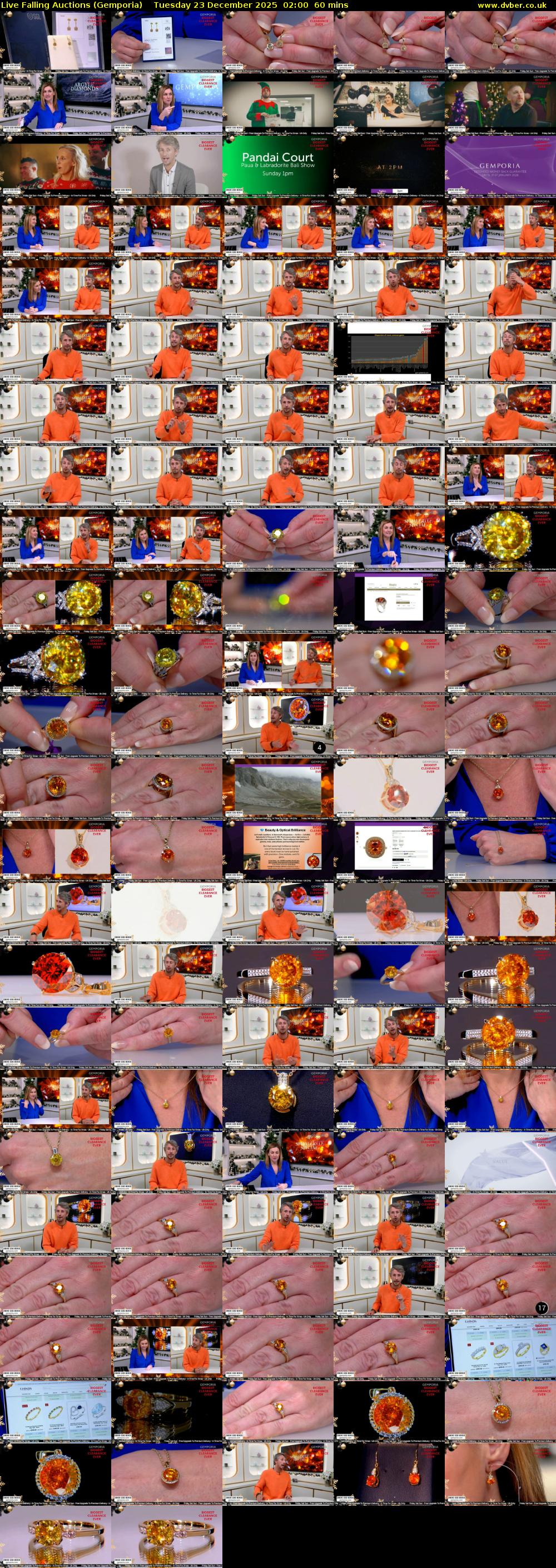 Live Falling Auctions (Gemporia) Tuesday 23 December 2025 02:00 - 03:00