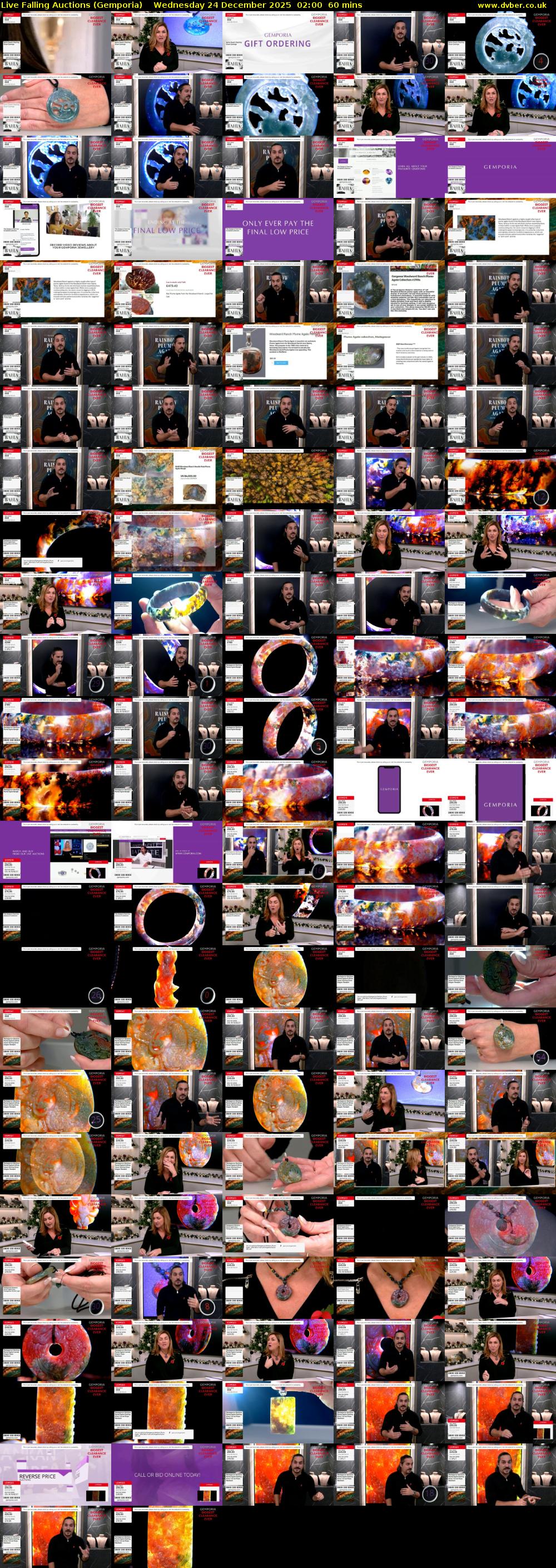 Live Falling Auctions (Gemporia) Wednesday 24 December 2025 02:00 - 03:00