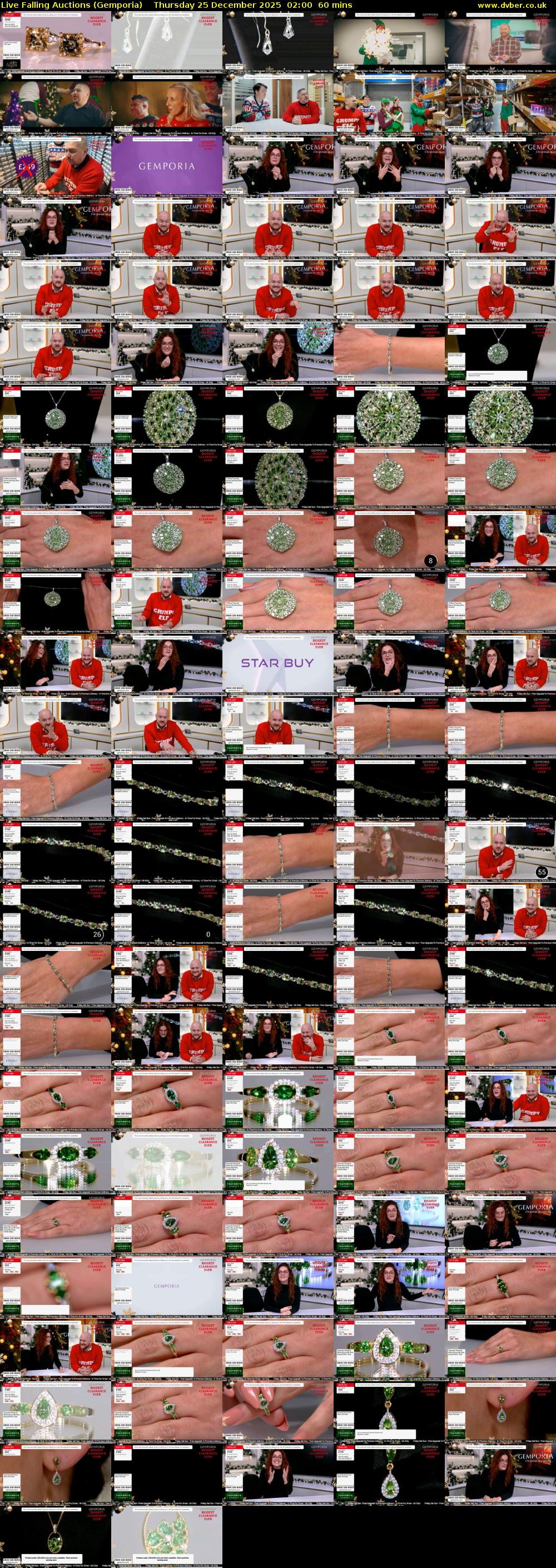 Live Falling Auctions (Gemporia) Thursday 25 December 2025 02:00 - 03:00