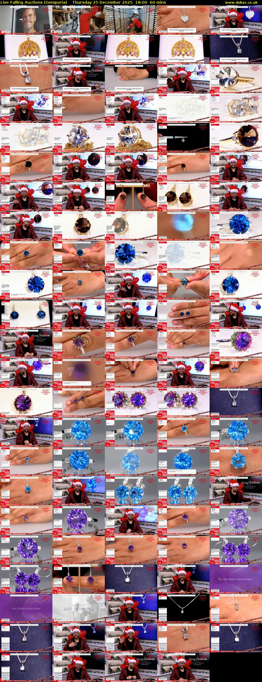 Live Falling Auctions (Gemporia) Thursday 25 December 2025 18:00 - 19:00