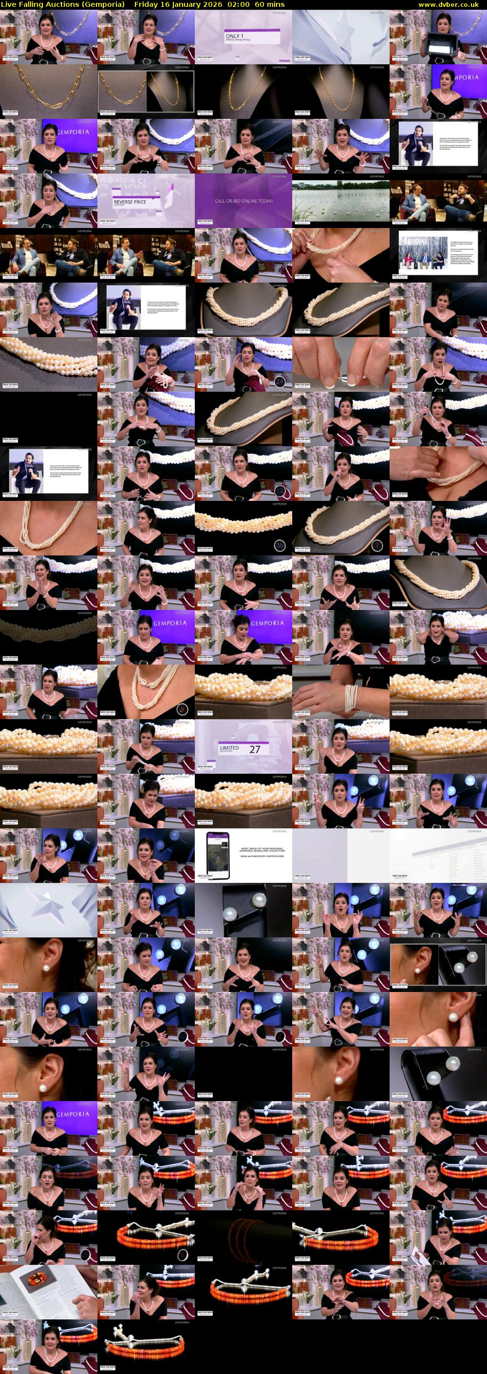 Live Falling Auctions (Gemporia) Friday 16 January 2026 02:00 - 03:00