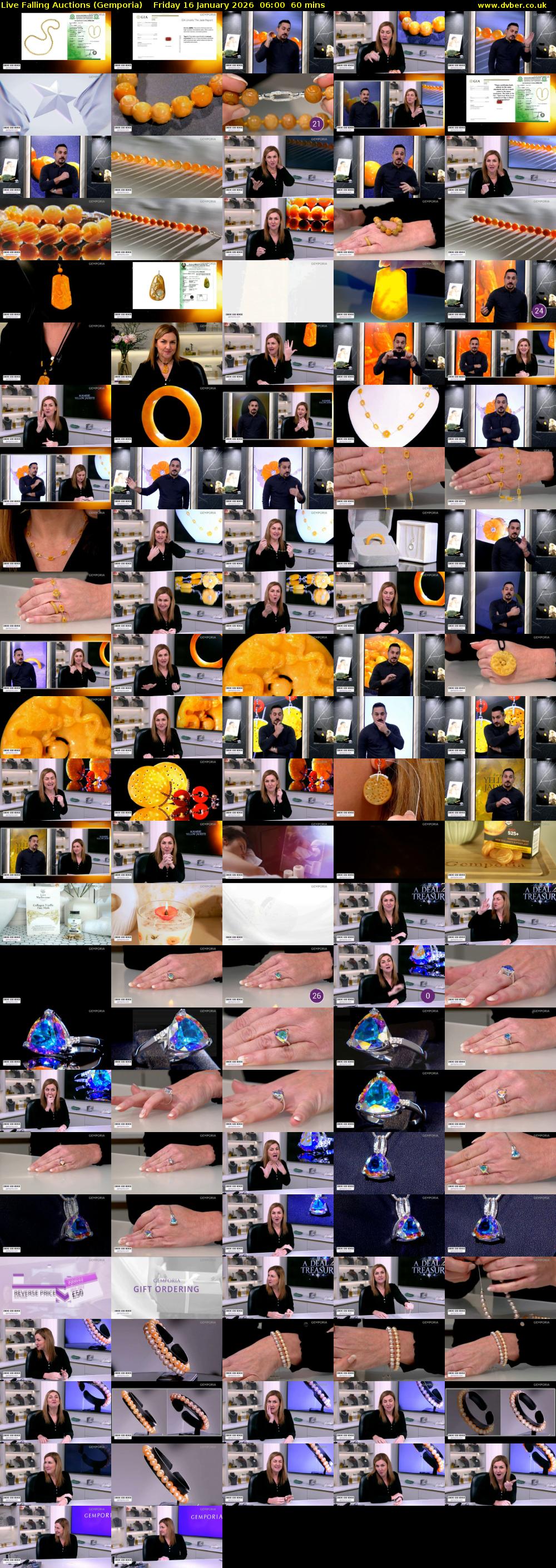 Live Falling Auctions (Gemporia) Friday 16 January 2026 06:00 - 07:00