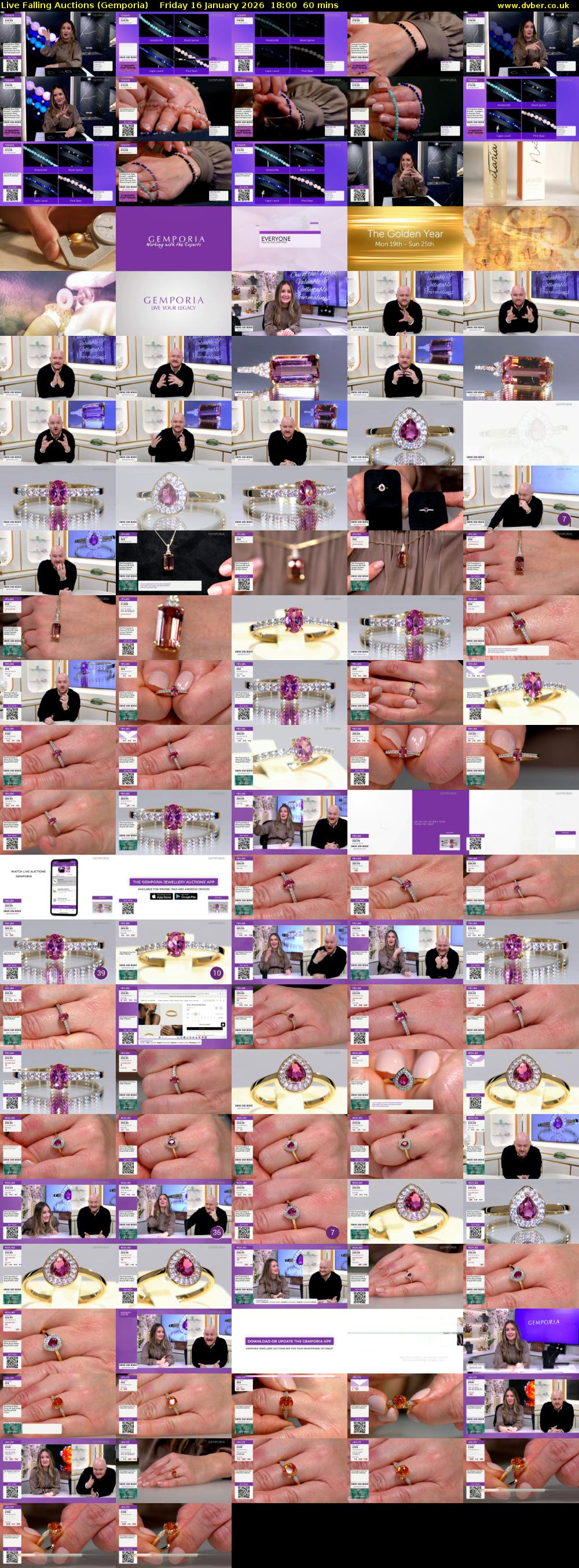Live Falling Auctions (Gemporia) Friday 16 January 2026 18:00 - 19:00
