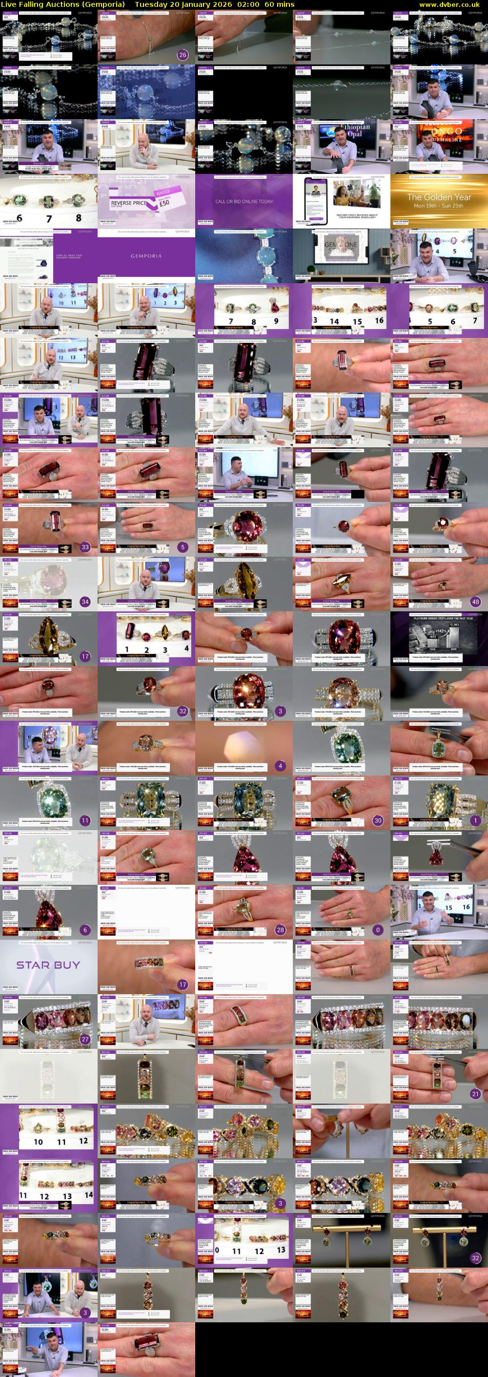 Live Falling Auctions (Gemporia) Tuesday 20 January 2026 02:00 - 03:00