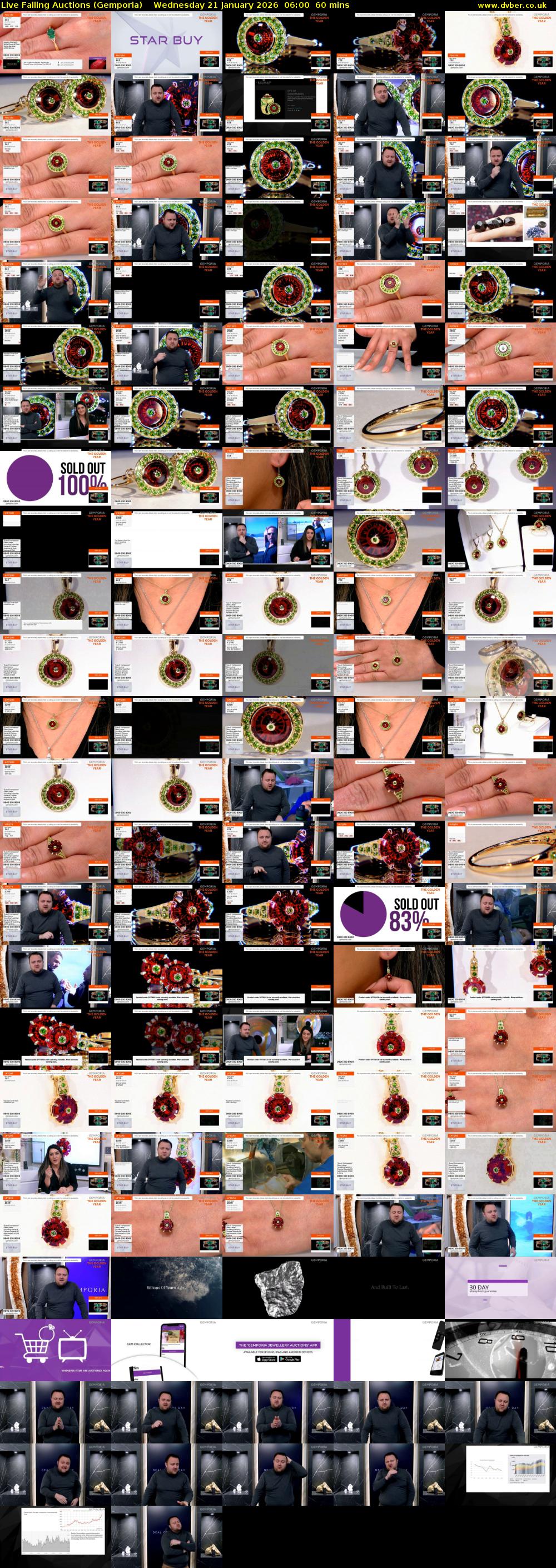 Live Falling Auctions (Gemporia) Wednesday 21 January 2026 06:00 - 07:00