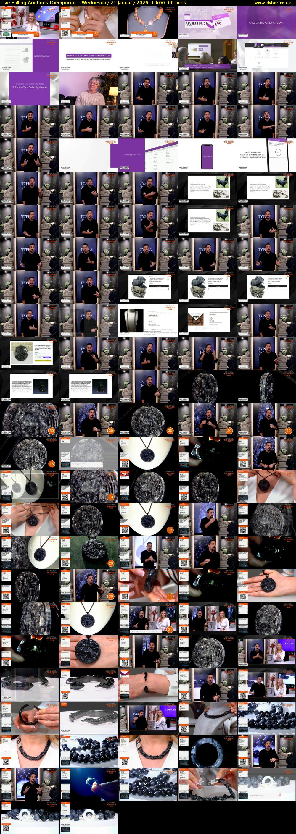 Live Falling Auctions (Gemporia) Wednesday 21 January 2026 10:00 - 11:00