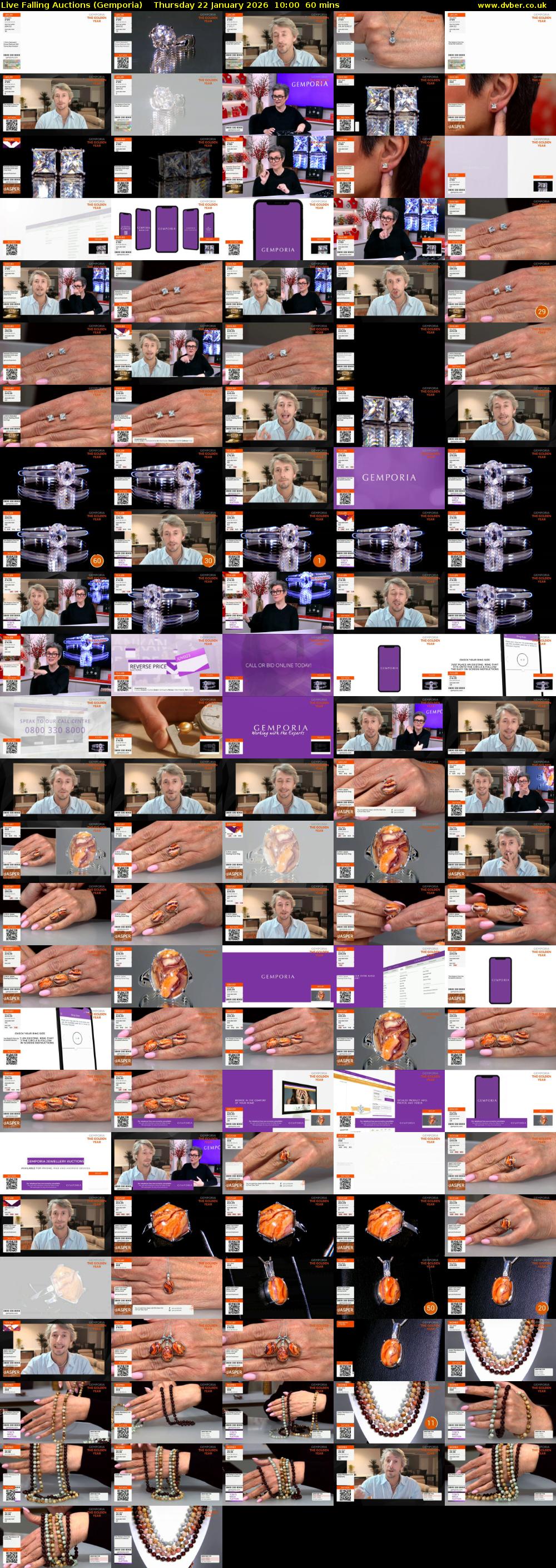 Live Falling Auctions (Gemporia) Thursday 22 January 2026 10:00 - 11:00