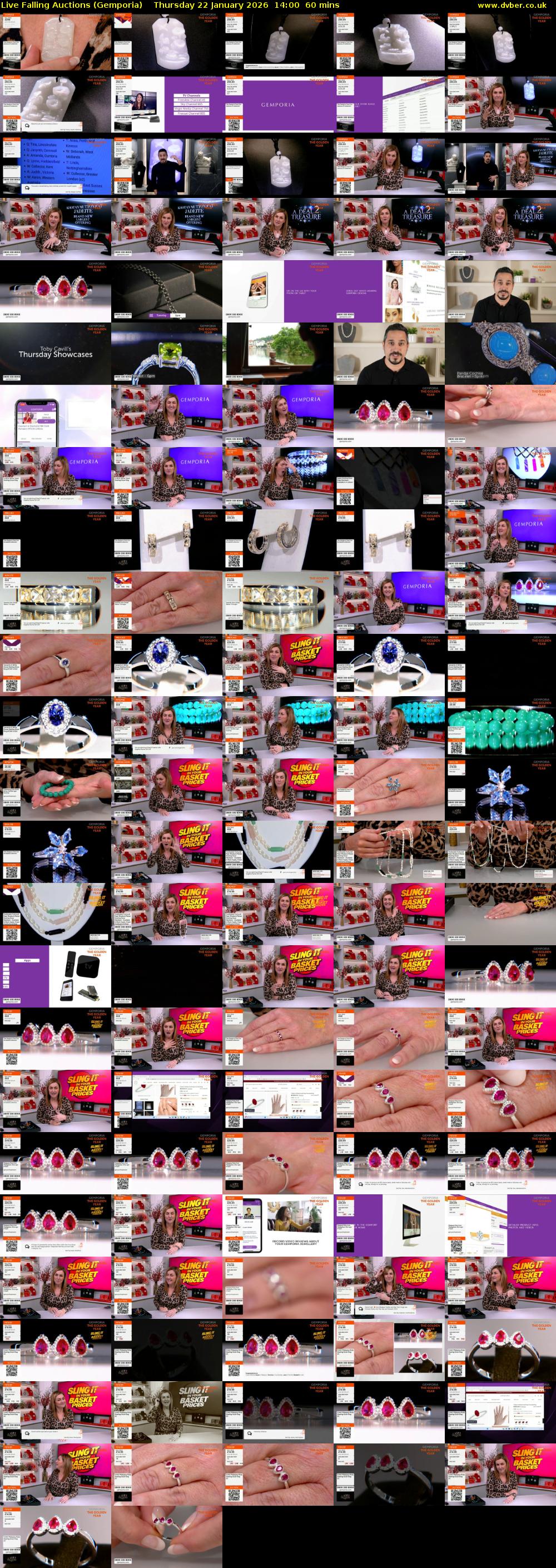 Live Falling Auctions (Gemporia) Thursday 22 January 2026 14:00 - 15:00