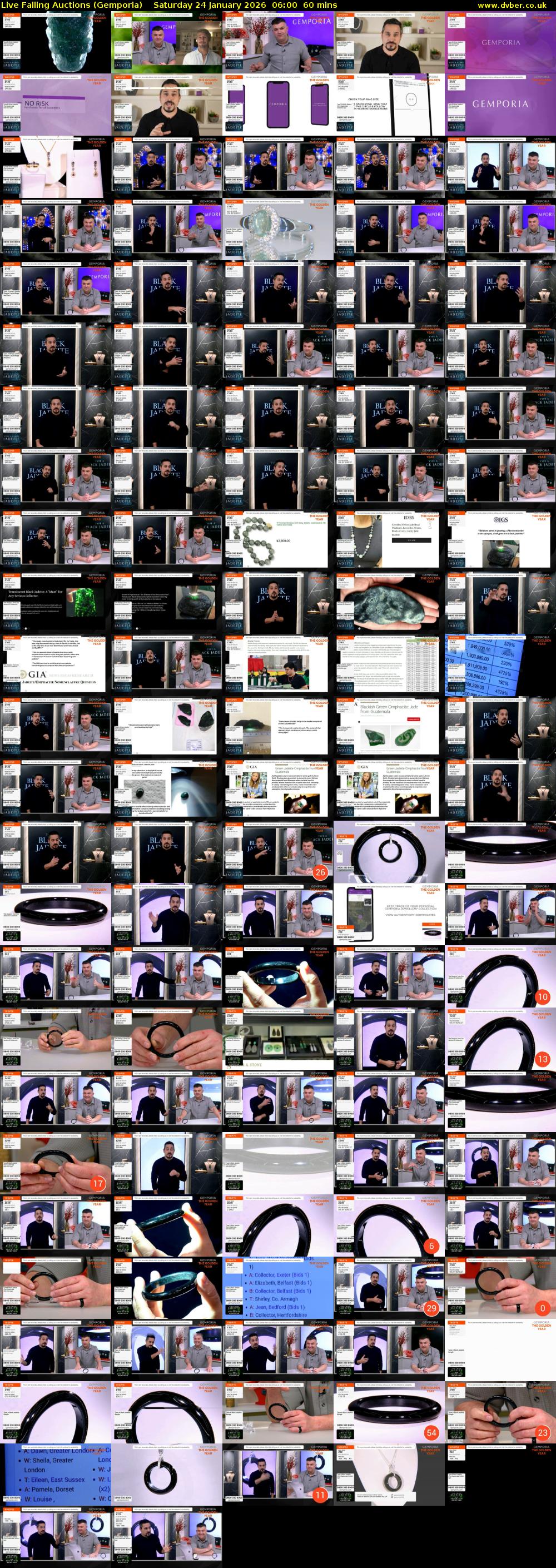 Live Falling Auctions (Gemporia) Saturday 24 January 2026 06:00 - 07:00