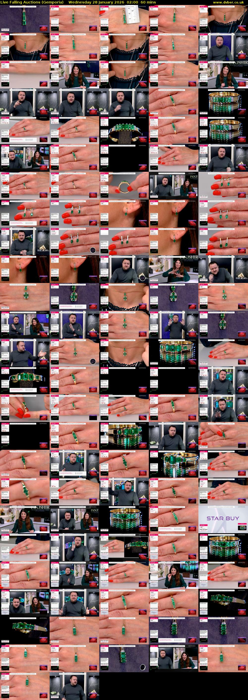 Live Falling Auctions (Gemporia) Wednesday 28 January 2026 02:00 - 03:00