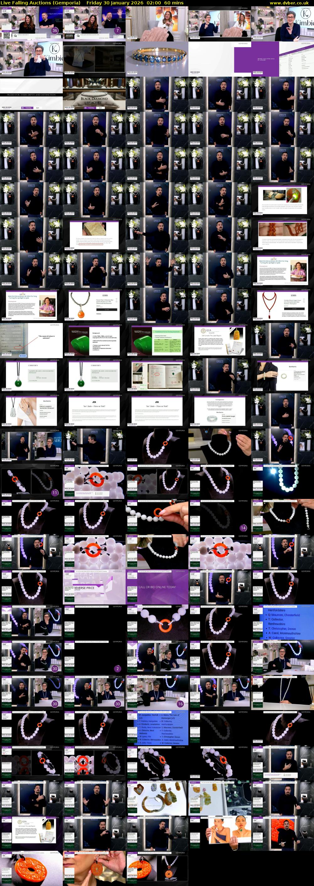 Live Falling Auctions (Gemporia) Friday 30 January 2026 02:00 - 03:00