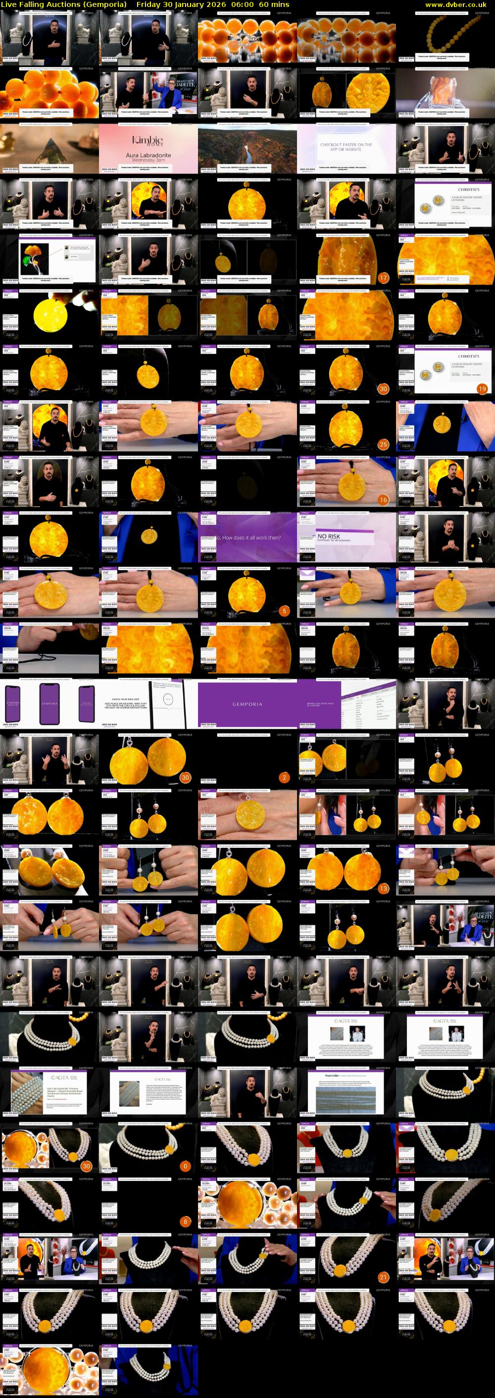 Live Falling Auctions (Gemporia) Friday 30 January 2026 06:00 - 07:00