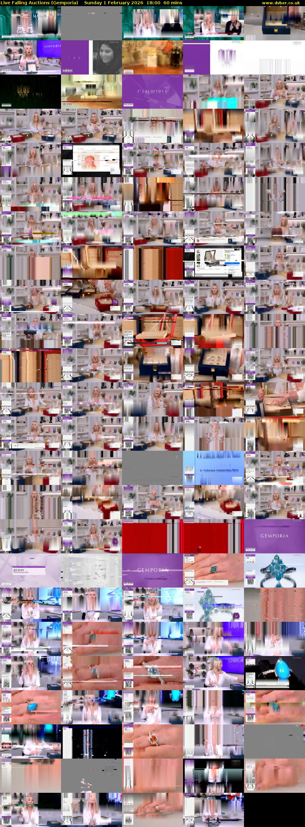 Live Falling Auctions (Gemporia) Sunday 1 February 2026 18:00 - 19:00