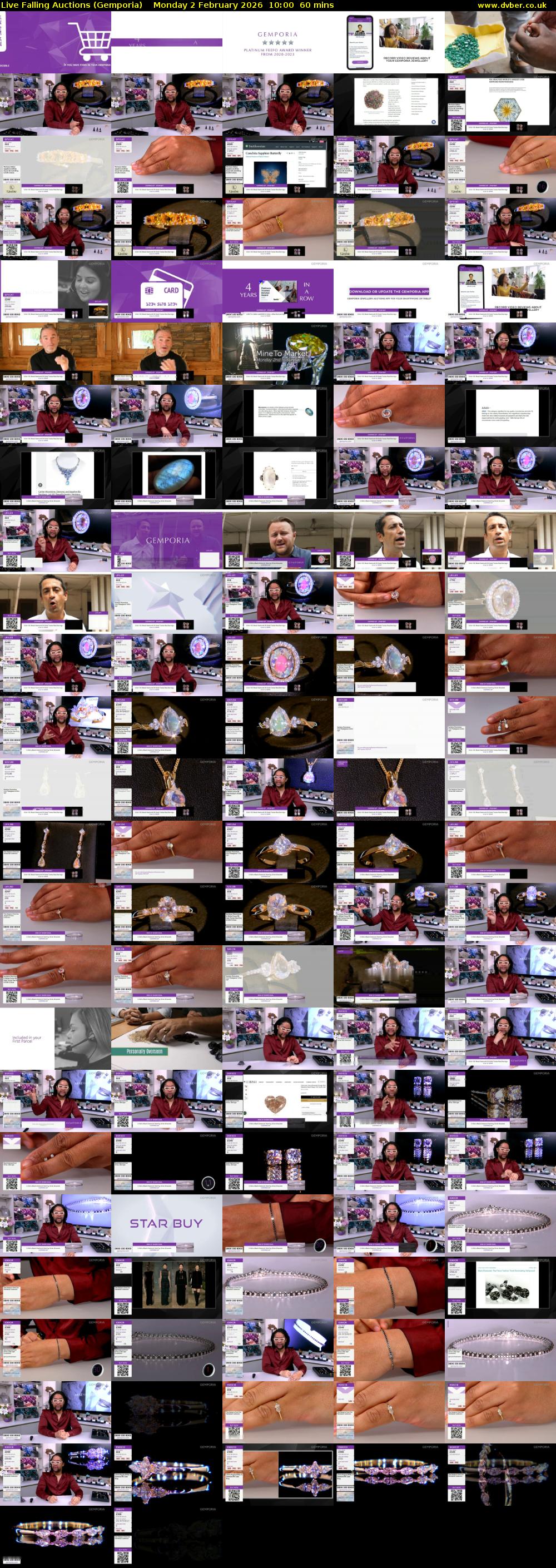 Live Falling Auctions (Gemporia) Monday 2 February 2026 10:00 - 11:00