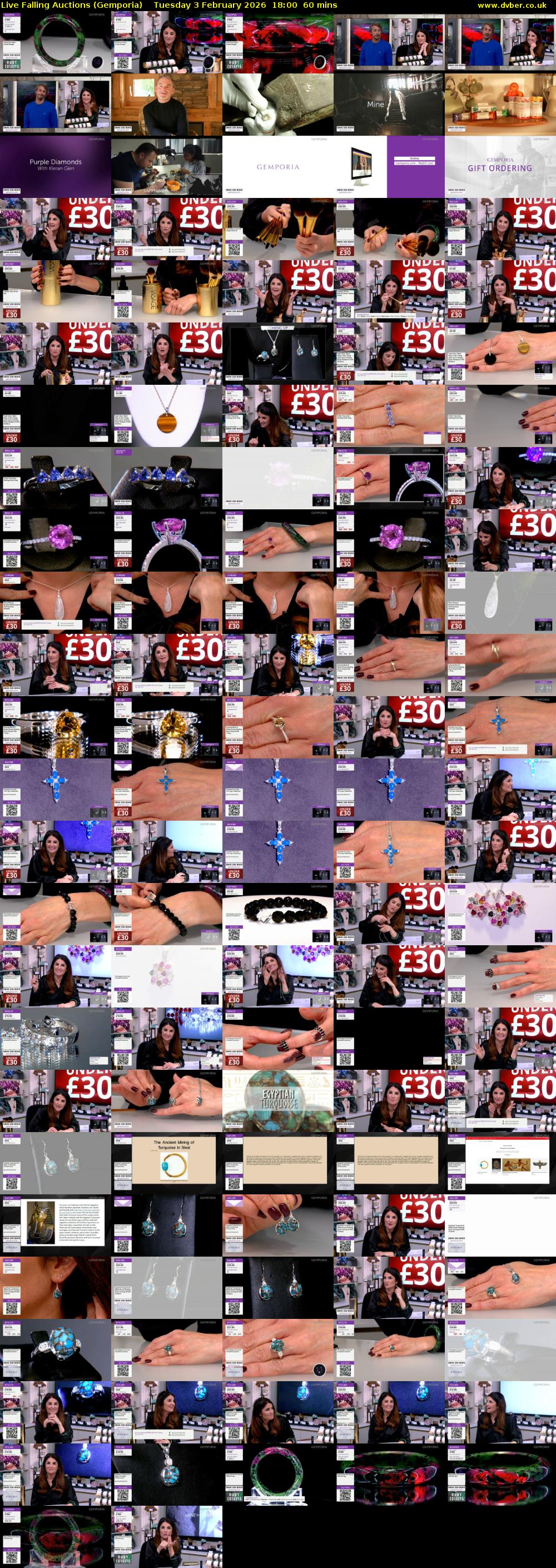 Live Falling Auctions (Gemporia) Tuesday 3 February 2026 18:00 - 19:00