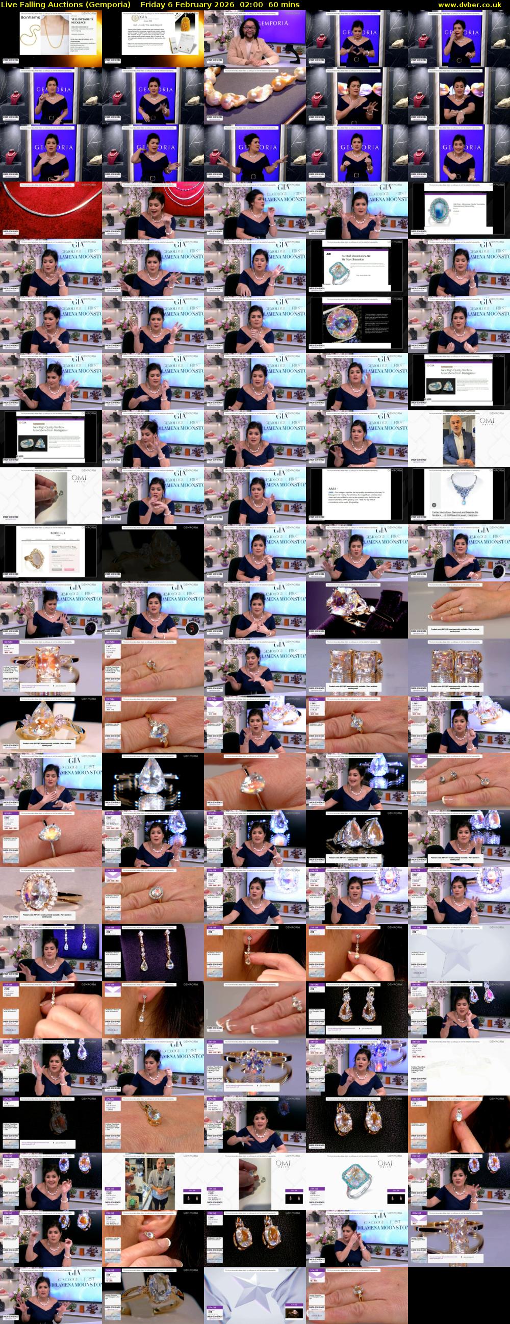 Live Falling Auctions (Gemporia) Friday 6 February 2026 02:00 - 03:00