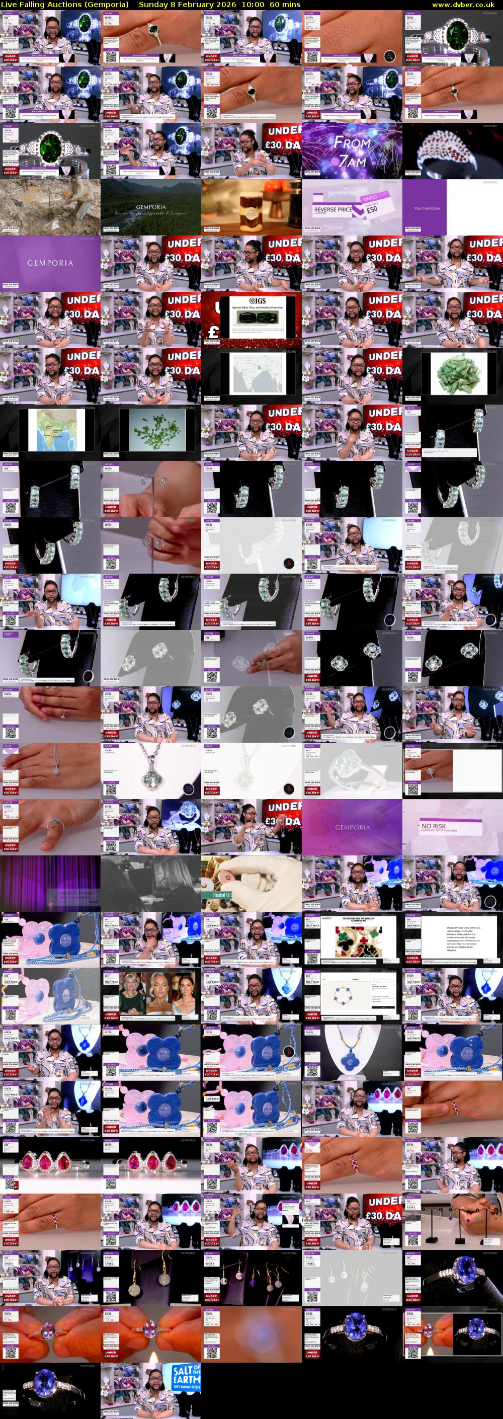 Live Falling Auctions (Gemporia) Sunday 8 February 2026 10:00 - 11:00