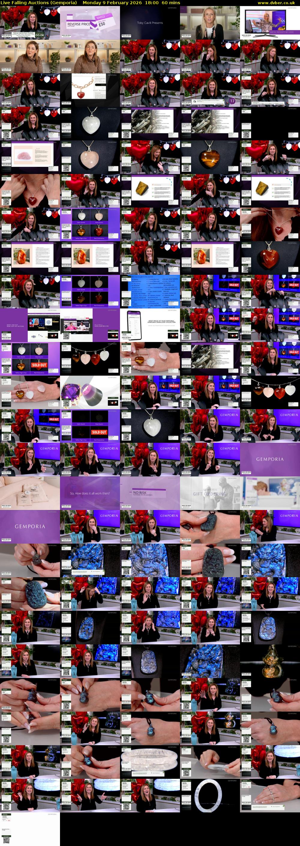 Live Falling Auctions (Gemporia) Monday 9 February 2026 18:00 - 19:00