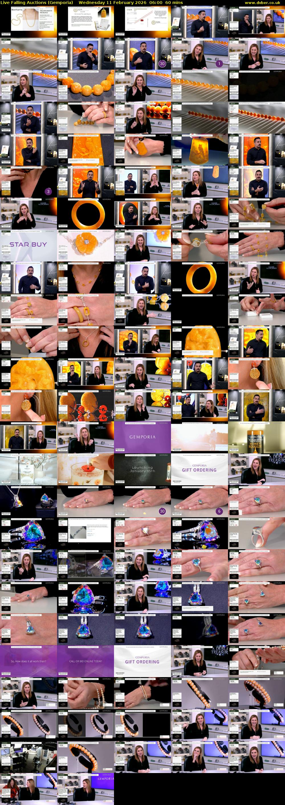 Live Falling Auctions (Gemporia) Wednesday 11 February 2026 06:00 - 07:00