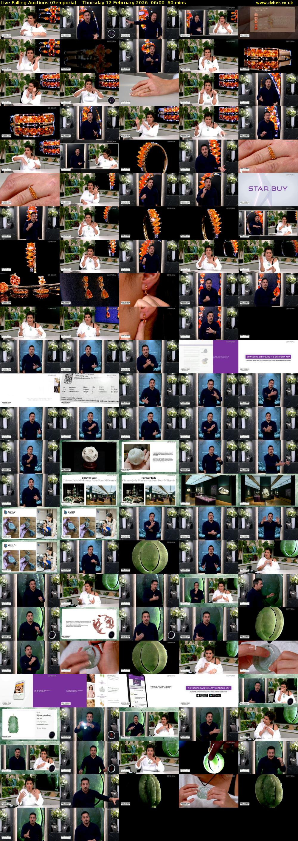 Live Falling Auctions (Gemporia) Thursday 12 February 2026 06:00 - 07:00