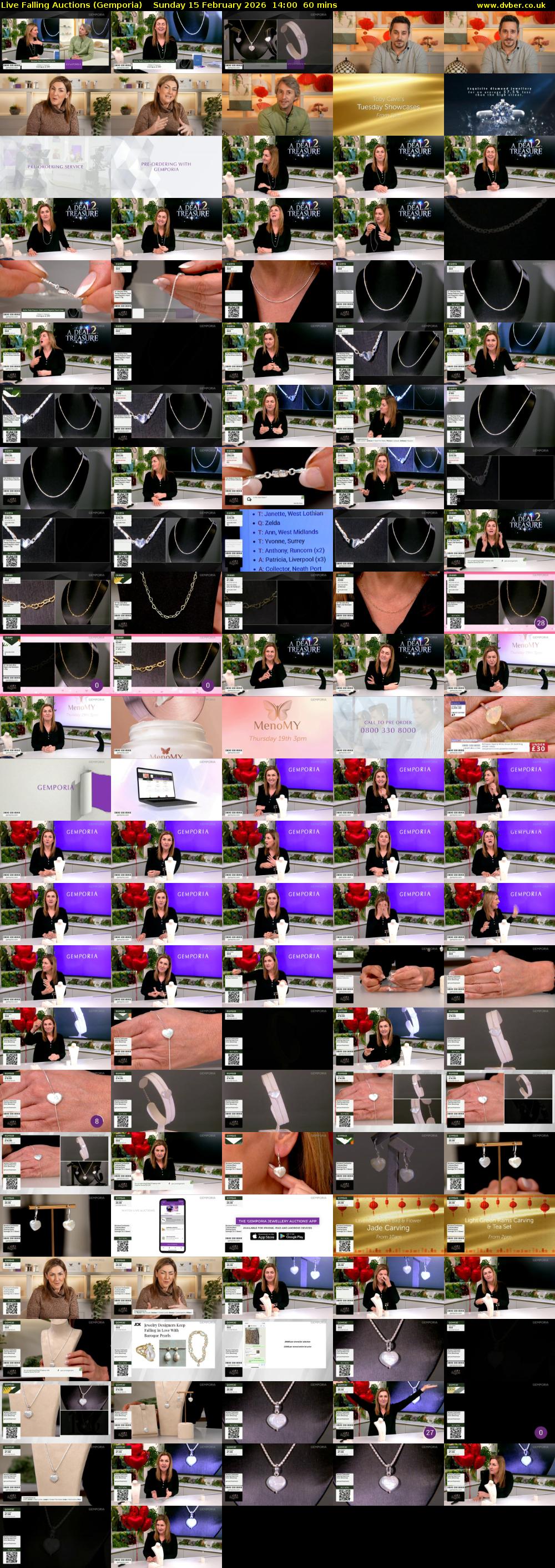 Live Falling Auctions (Gemporia) Sunday 15 February 2026 14:00 - 15:00