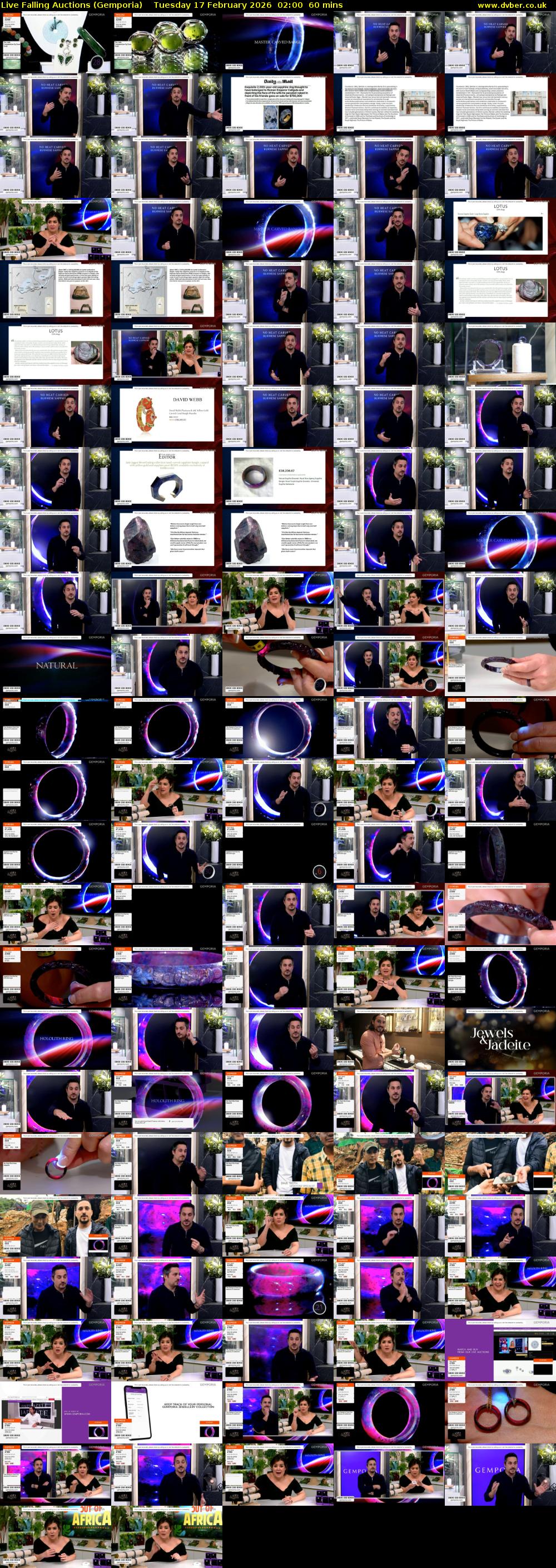 Live Falling Auctions (Gemporia) Tuesday 17 February 2026 02:00 - 03:00