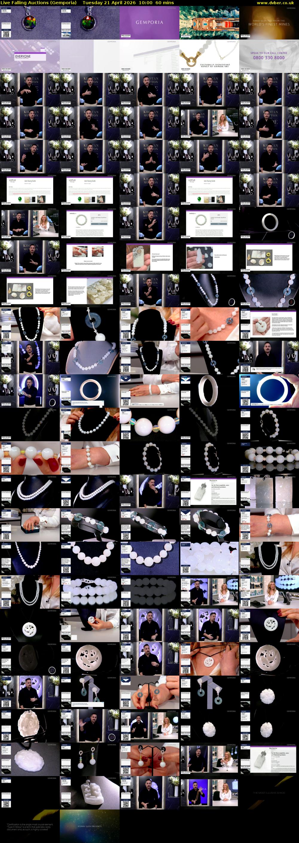 Live Falling Auctions (Gemporia) Tuesday 21 April 2026 10:00 - 11:00