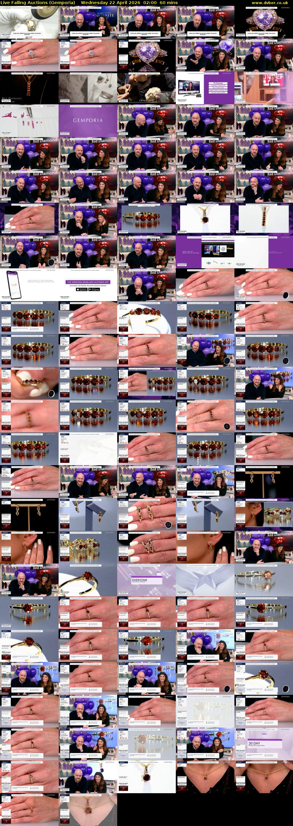 Live Falling Auctions (Gemporia) Wednesday 22 April 2026 02:00 - 03:00