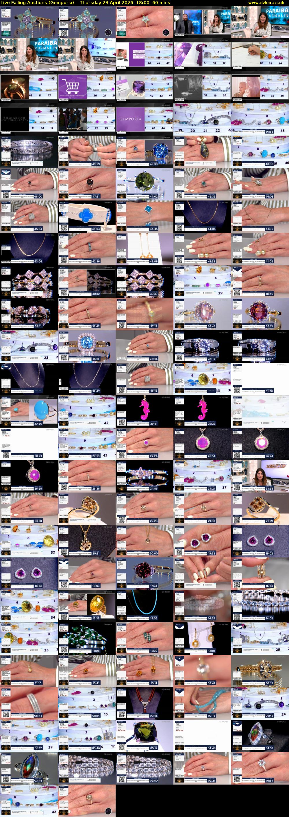 Live Falling Auctions (Gemporia) Thursday 23 April 2026 18:00 - 19:00