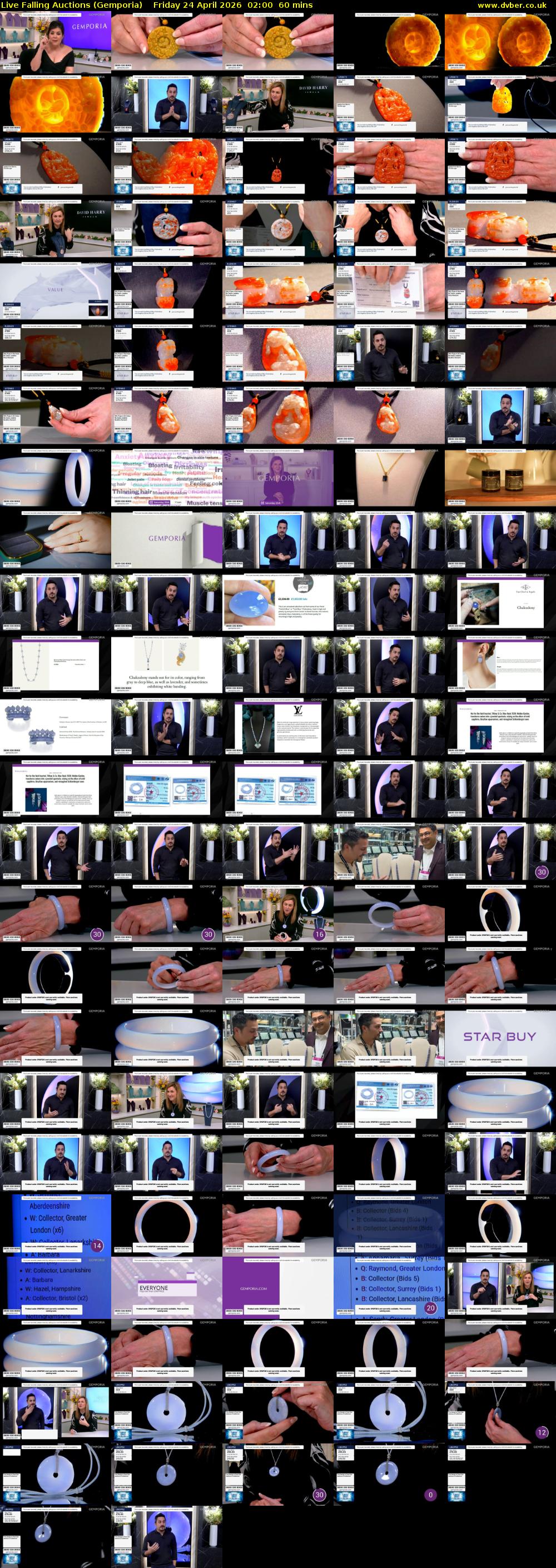 Live Falling Auctions (Gemporia) Friday 24 April 2026 02:00 - 03:00