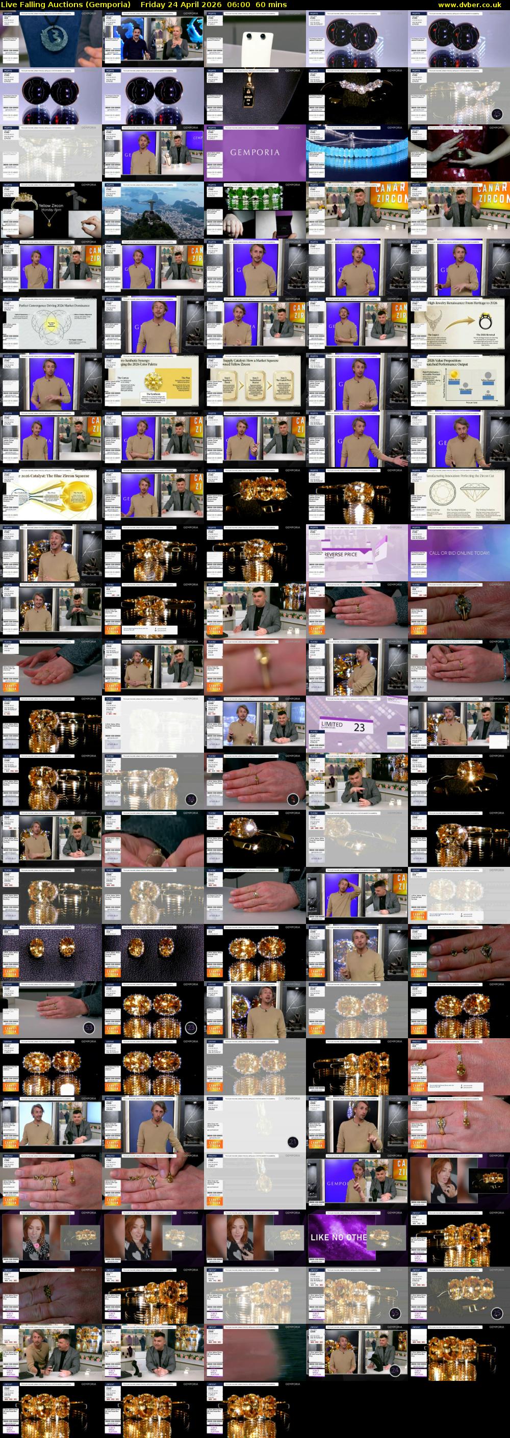 Live Falling Auctions (Gemporia) Friday 24 April 2026 06:00 - 07:00