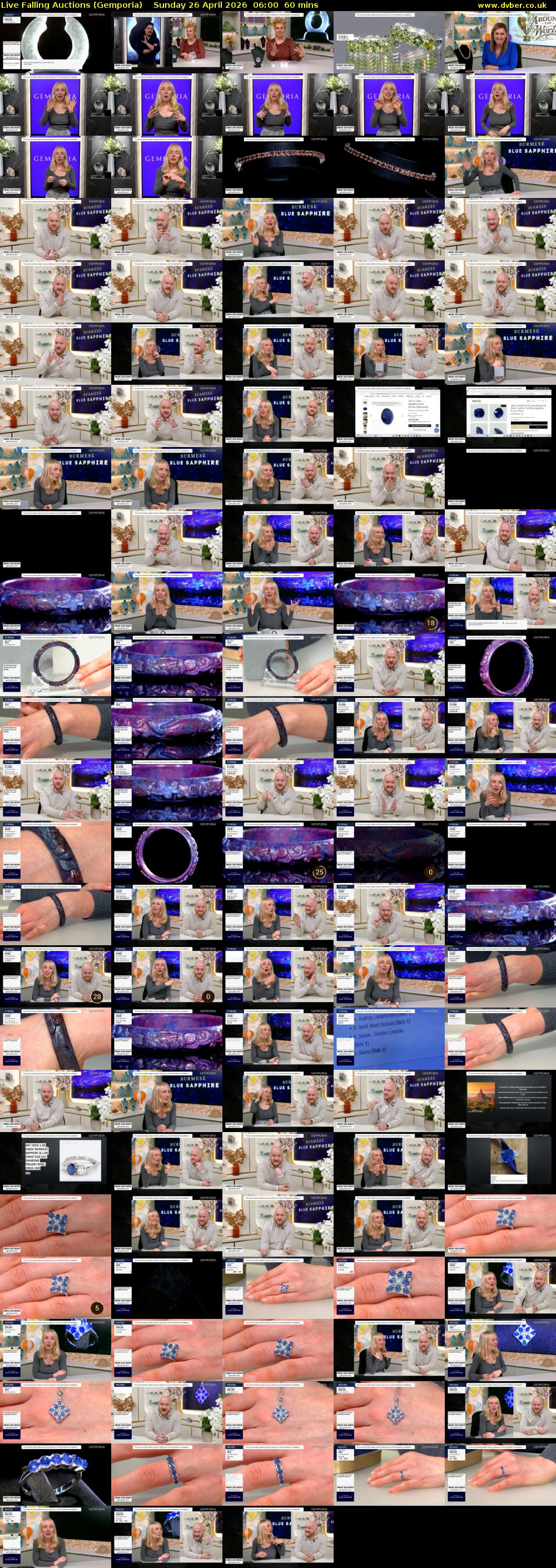 Live Falling Auctions (Gemporia) Sunday 26 April 2026 06:00 - 07:00