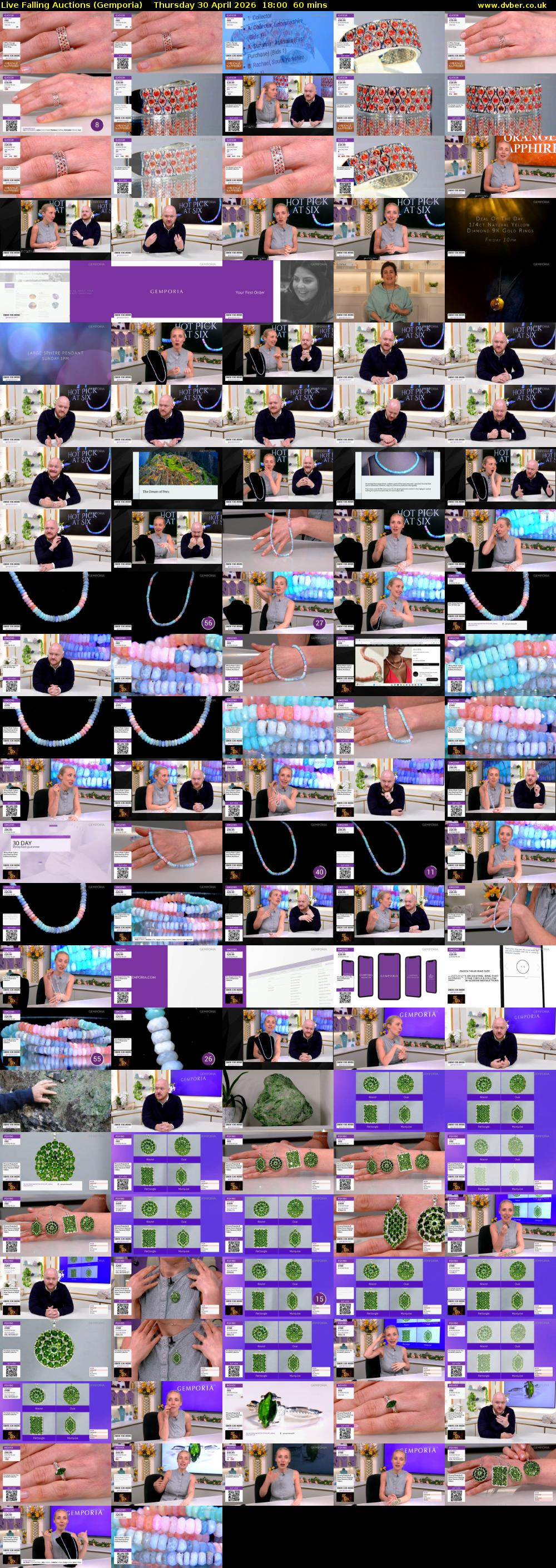 Live Falling Auctions (Gemporia) Thursday 30 April 2026 18:00 - 19:00
