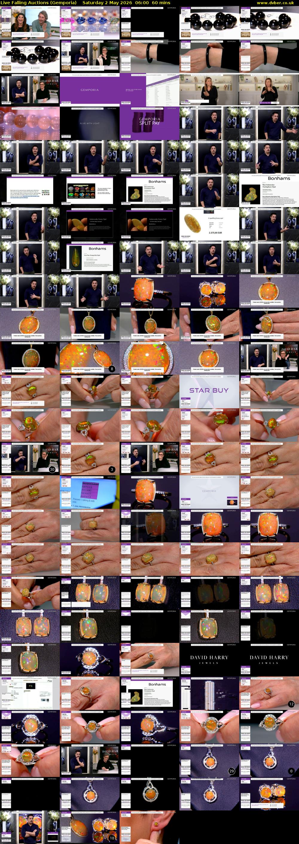 Live Falling Auctions (Gemporia) Saturday 2 May 2026 06:00 - 07:00