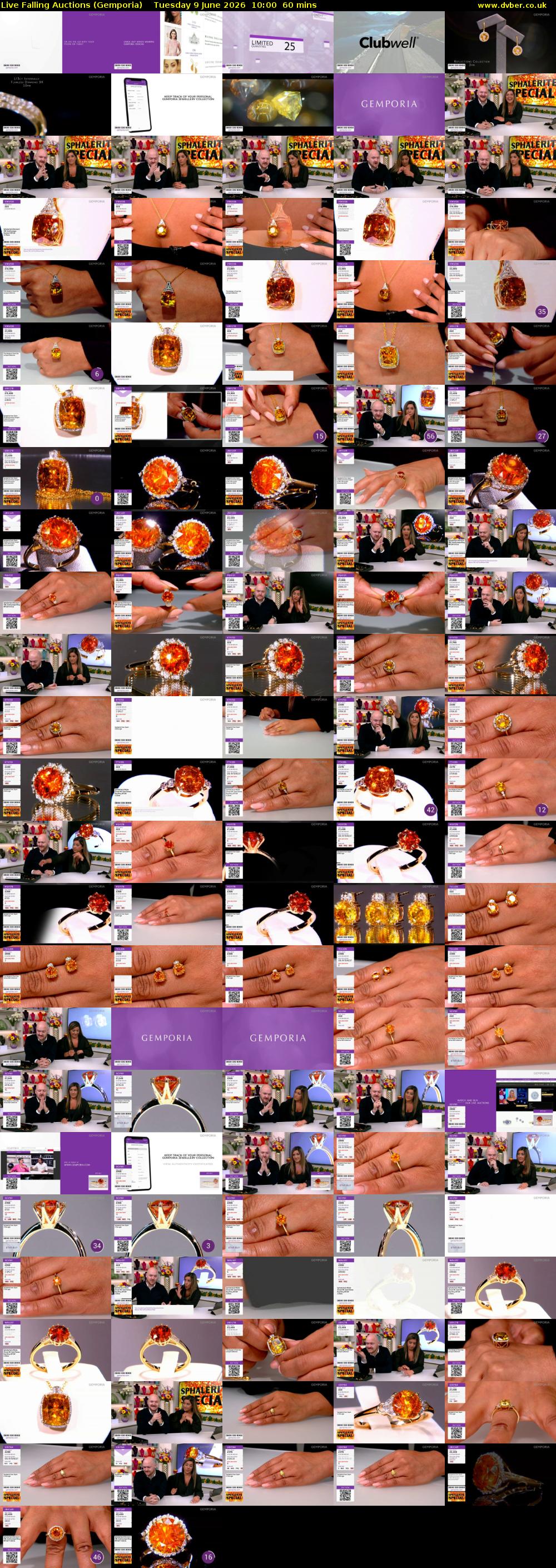 Live Falling Auctions (Gemporia) Tuesday 9 June 2026 10:00 - 11:00
