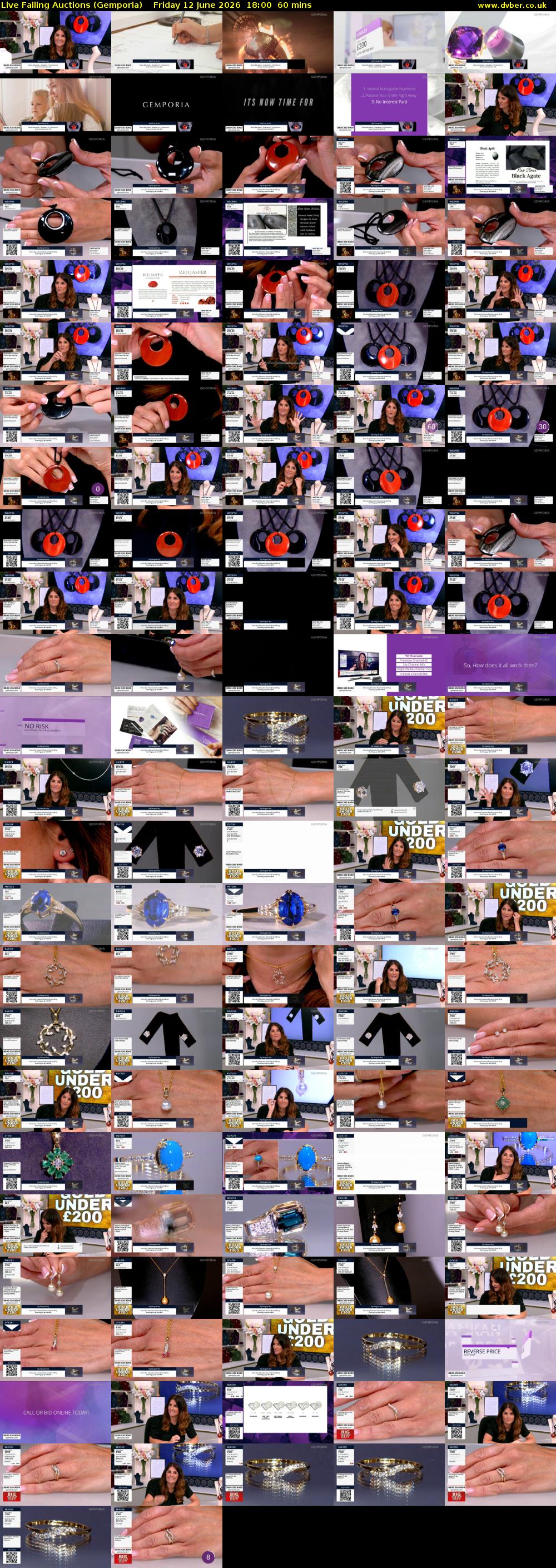Live Falling Auctions (Gemporia) Friday 12 June 2026 18:00 - 19:00
