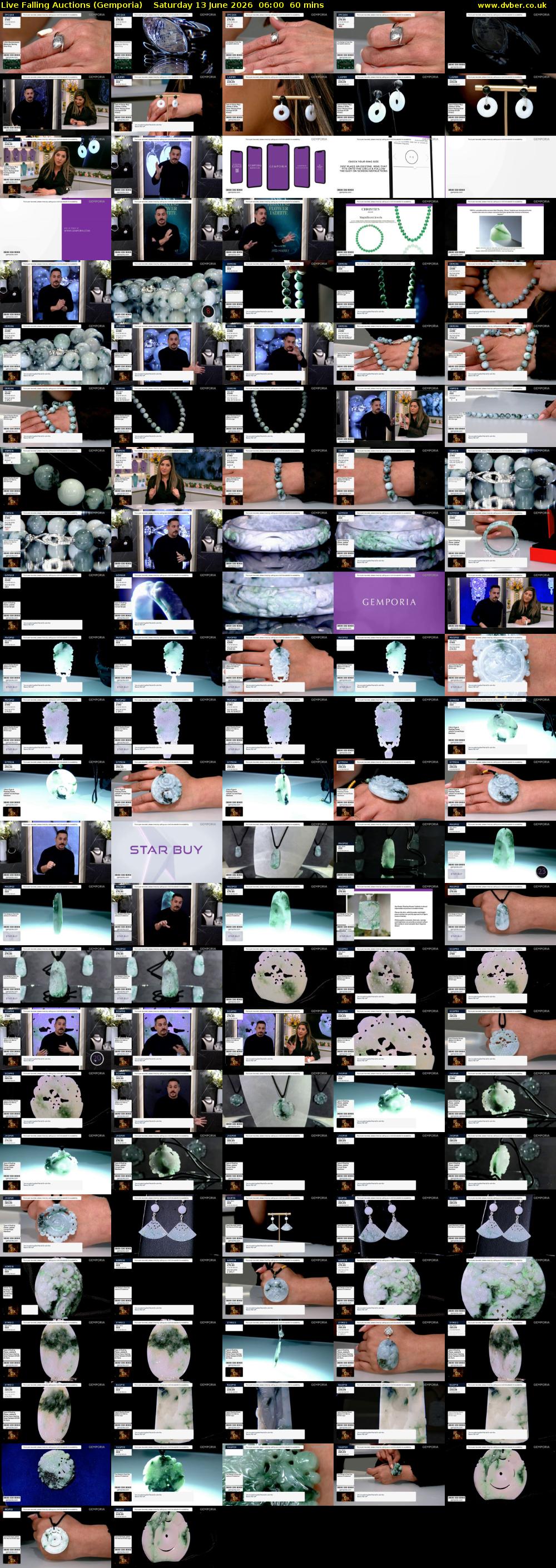Live Falling Auctions (Gemporia) Saturday 13 June 2026 06:00 - 07:00