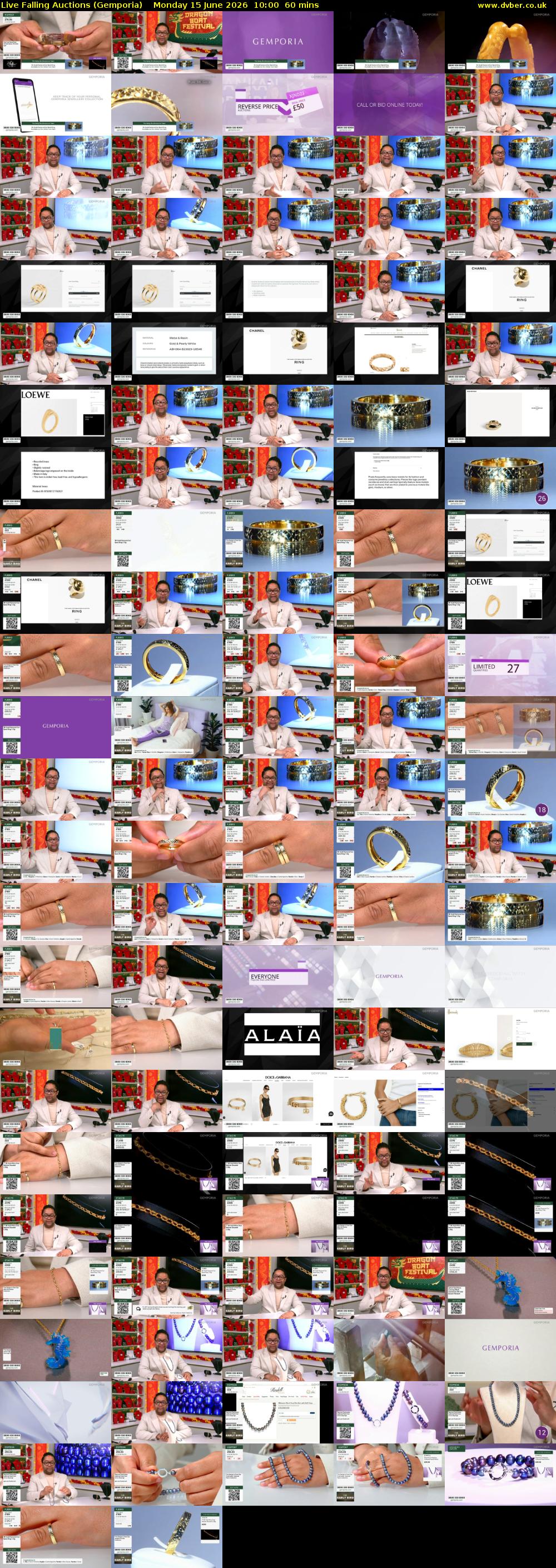 Live Falling Auctions (Gemporia) Monday 15 June 2026 10:00 - 11:00